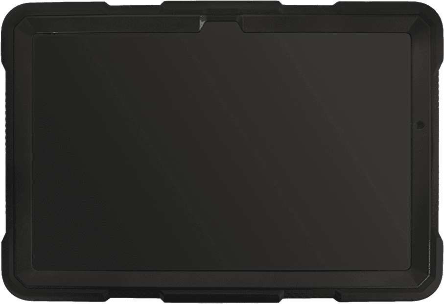 The tablet and headphones provided on site